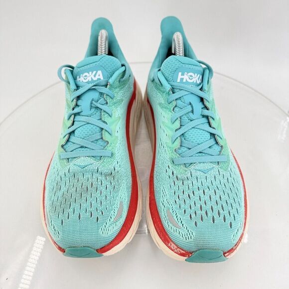 Hoka One One Clifton 8 Women's Size 10B Running Shoes Blue Teal - Picture 10 of 16